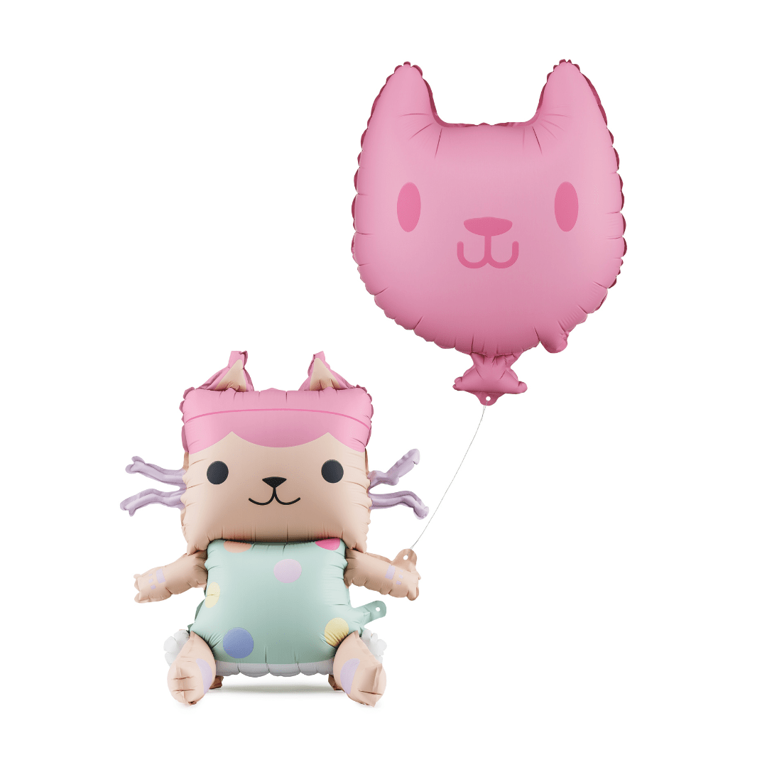 Gabby's Dollhouse Baby Box and Cat Foil Balloons Foil Balloon Gabby's Dollhouse Baby Box and Cat Foil Balloons