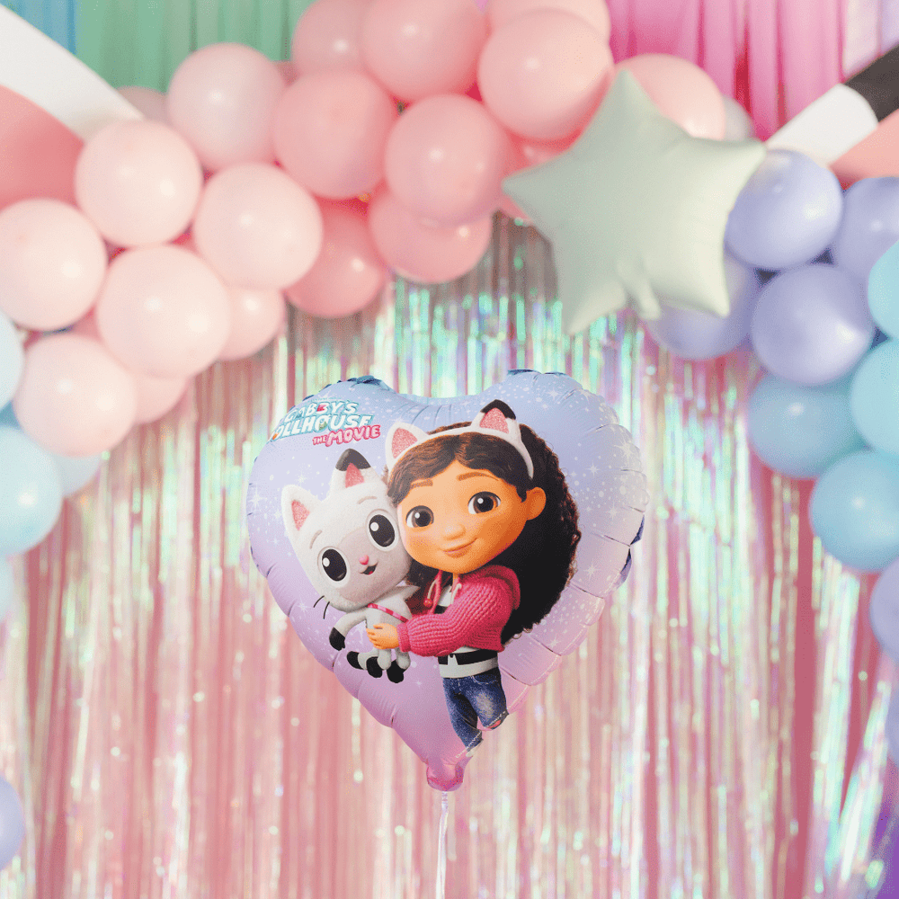 Gabby's Dollhouse Heart Foil Balloon (18 inch) - Gabby's Dollhouse Party Supplies Foil Balloon Gabby's Dollhouse Heart Foil Balloon (18 inch)