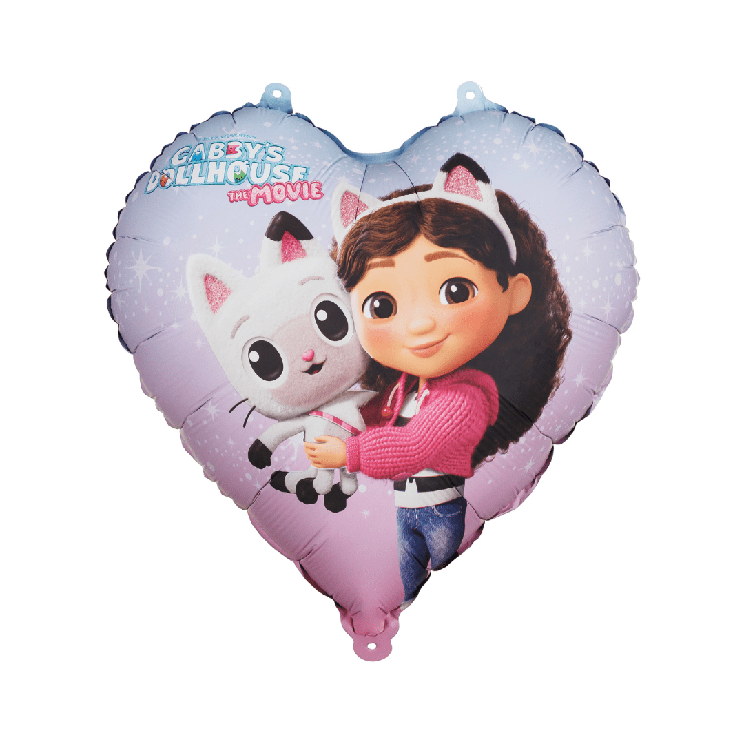 Gabby's Dollhouse Heart Foil Balloon (18 inch) - Gabby's Dollhouse Party Supplies Foil Balloon Gabby's Dollhouse Heart Foil Balloon (18 inch)