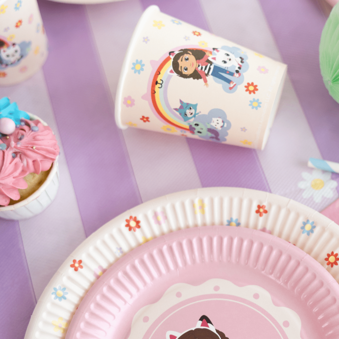 Gabby's Dollhouse Party Paper Cups x 6 - Gabby's Dollhouse Party Supplies Disposable Cups Gabby's Dollhouse Party Paper Cups x 6