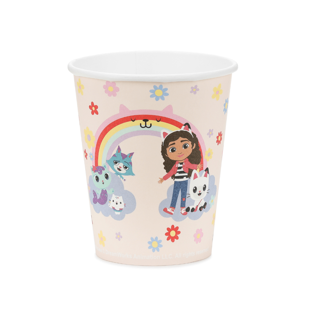 Gabby's Dollhouse Party Paper Cups x 6 - Gabby's Dollhouse Party Supplies Disposable Cups Gabby's Dollhouse Party Paper Cups x 6
