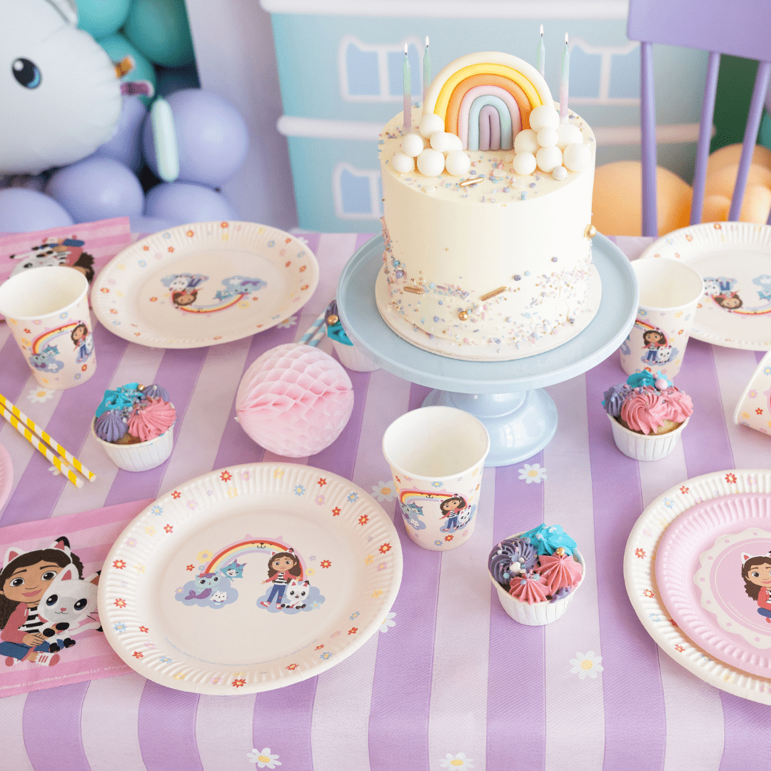 Gabby's Dollhouse Party Paper Plates x 6 - Gabby's Dollhouse Party Supplies party plates Gabby's Dollhouse Party Paper Plates x 6