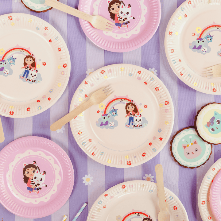 Gabby's Dollhouse Party Paper Plates x 6 - Gabby's Dollhouse Party Supplies party plates Gabby's Dollhouse Party Paper Plates x 6
