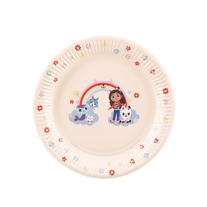 Gabby's Dollhouse Party Paper Plates x 6 - Gabby's Dollhouse Party Supplies party plates Gabby's Dollhouse Party Paper Plates x 6