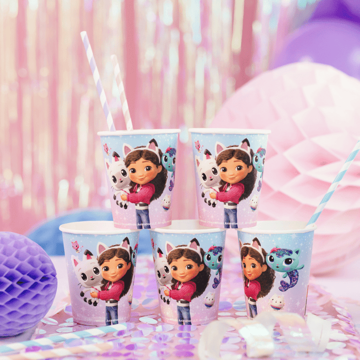 Gabby's Dollhouse Pastel Paper Cups x 6 - Gabby's Dollhouse Party Supplies Disposable Cups Gabby's Dollhouse Pastel Paper Cups x 6