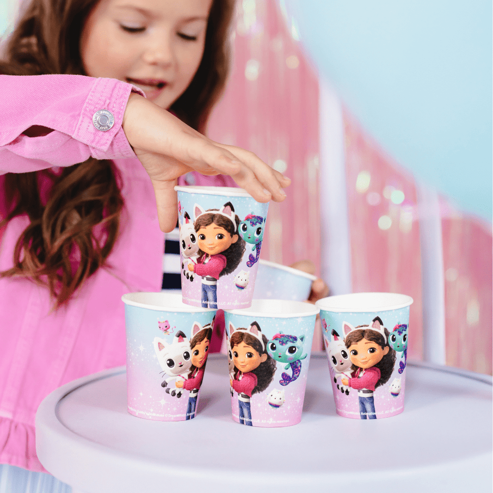Gabby's Dollhouse Pastel Paper Cups x 6 - Gabby's Dollhouse Party Supplies Disposable Cups Gabby's Dollhouse Pastel Paper Cups x 6