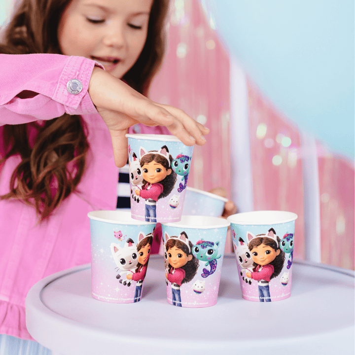 Gabby's Dollhouse Pastel Paper Cups x 6 - Gabby's Dollhouse Party Supplies Disposable Cups Gabby's Dollhouse Pastel Paper Cups x 6