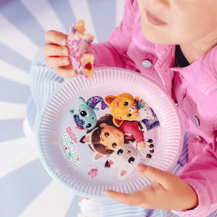 Gabby's Dollhouse Pastel Paper Plates x 6 - Gabby's Dollhouse Party Supplies party plates Gabby's Dollhouse Pastel Paper Plates x 6