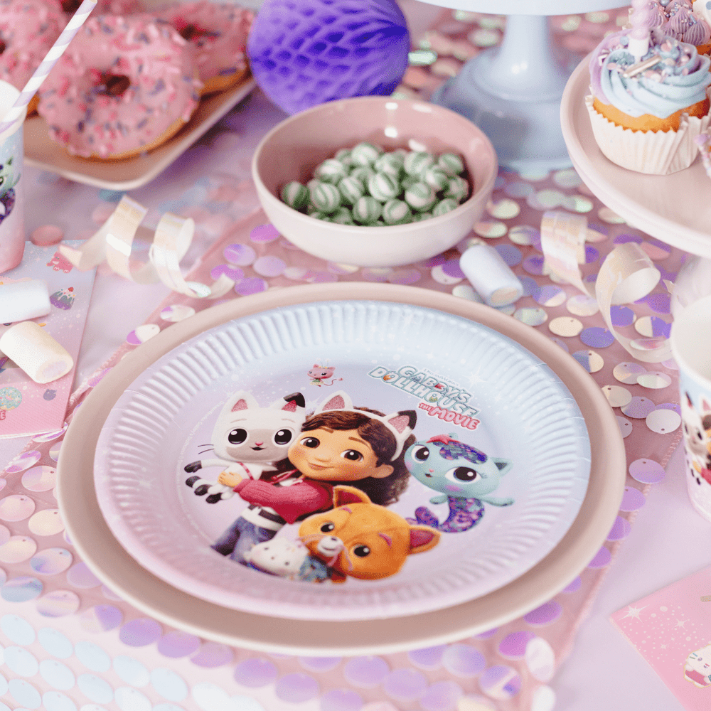 Gabby's Dollhouse Pastel Paper Plates x 6 - Gabby's Dollhouse Party Supplies party plates Gabby's Dollhouse Pastel Paper Plates x 6