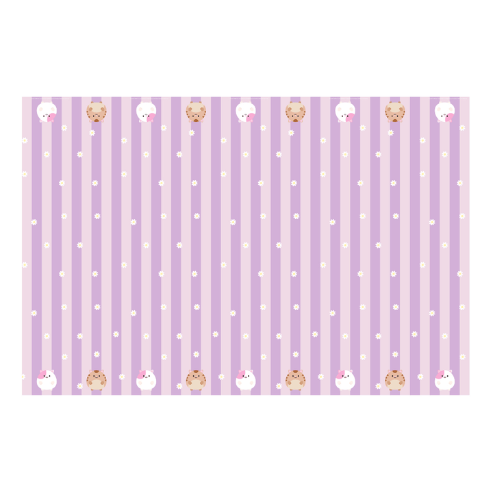 Gabby's Dollhouse Purple Paper Tablecover - Gabby's Dollhouse Party Supplies table cover Gabby's Dollhouse Purple Paper Tablecover
