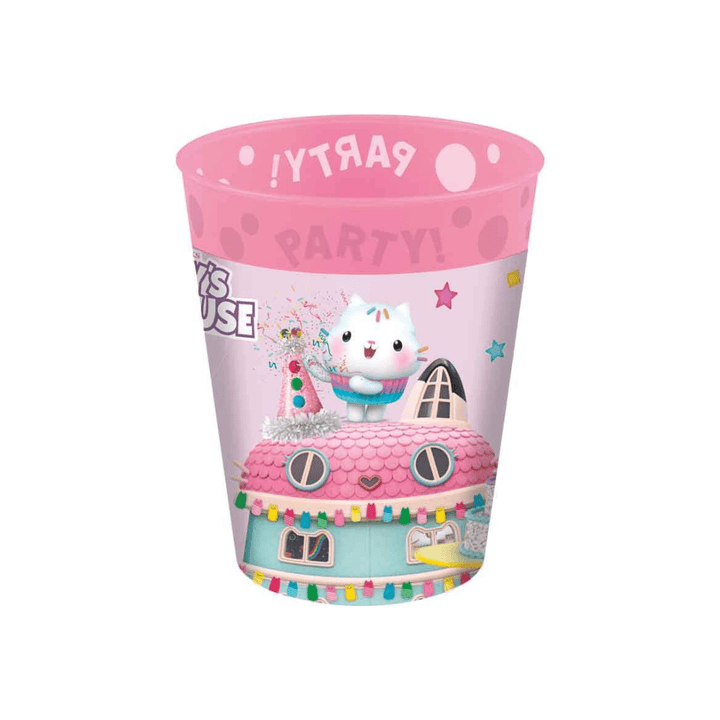 Gabby's Dollhouse Reusable Party Cups x 4 - Gabby's Dollhouse Party Supplies party cups Gabby's Dollhouse Reusable Party Cups x 4