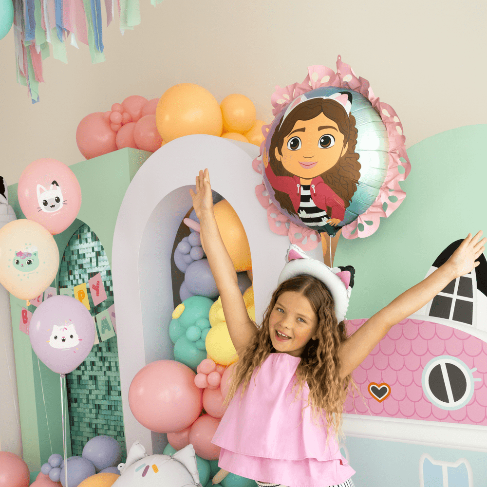 Gabby's Dollhouse Ruffle Foil Balloon (31 inch) - Gabby's Dollhouse Party Supplies Foil Balloon Gabby's Dollhouse Ruffle Foil Balloon (31 inch)