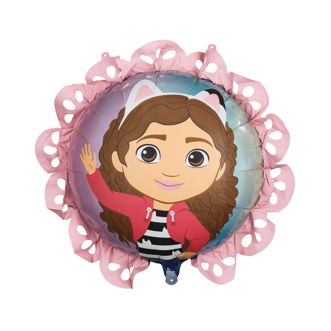 Gabby's Dollhouse Ruffle Foil Balloon (31 inch) - Gabby's Dollhouse Party Supplies Foil Balloon Gabby's Dollhouse Ruffle Foil Balloon (31 inch)