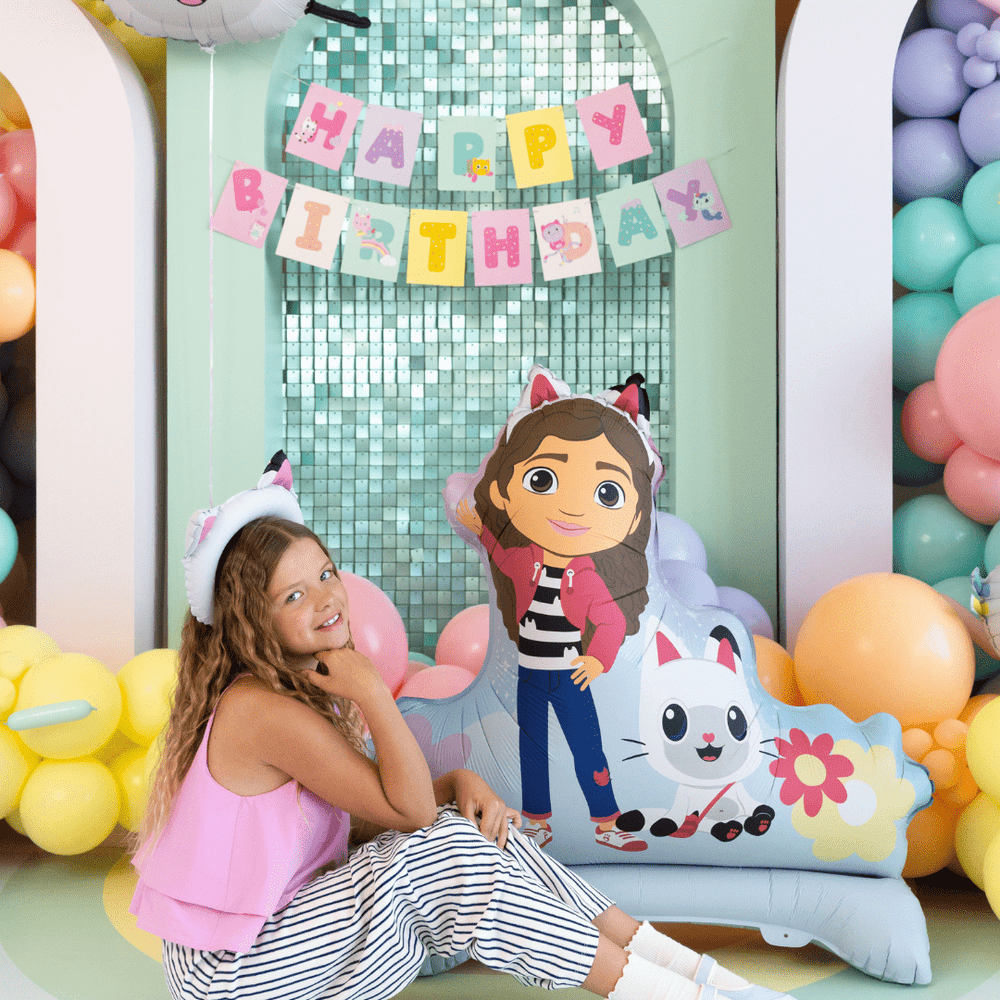 Gabby's Dollhouse Standing Foil Balloon - 40 inch - Gabby's Dollhouse Party Supplies Foil Balloon Gabby's Dollhouse Standing Foil Balloon - 40 inch