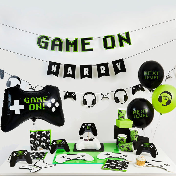 Gaming Party Supplies - Game Controller Cake Topper - Personalised Cake Topper Game Controller Cake Topper - Personalised