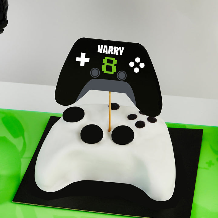 Gaming Party Supplies - Game Controller Cake Topper - Personalised Cake Topper Game Controller Cake Topper - Personalised