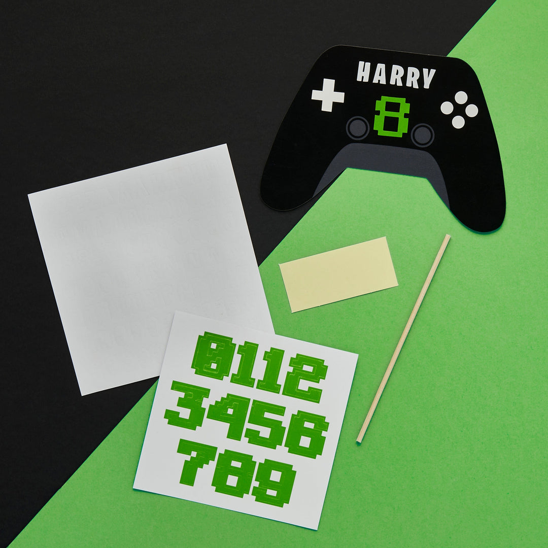 Gaming Party Supplies - Game Controller Cake Topper - Personalised Cake Topper Game Controller Cake Topper - Personalised