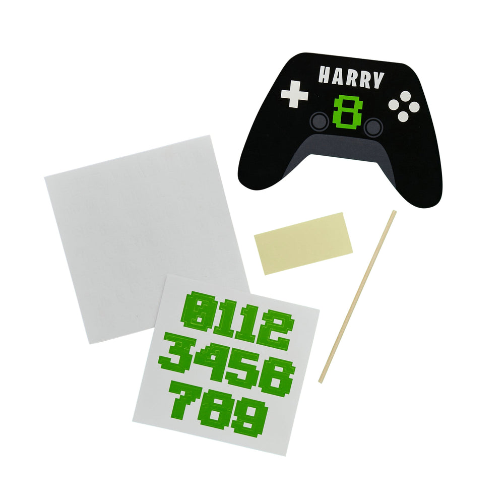 Gaming Party Supplies - Game Controller Cake Topper - Personalised Cake Topper Game Controller Cake Topper - Personalised