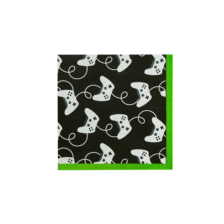 Gaming Party Supplies - Game Controller Paper Napkins x 16 Paper Napkins Game Controller Paper Napkins x 16