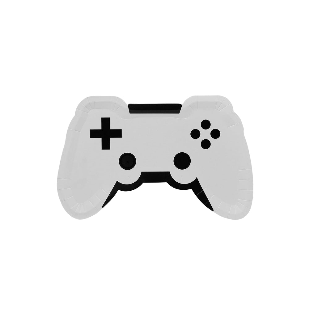 Gaming Party Supplies - Game Controller Paper Plates - Pack of 8 Disposable Plates Game Controller Paper Plates - Pack of 8