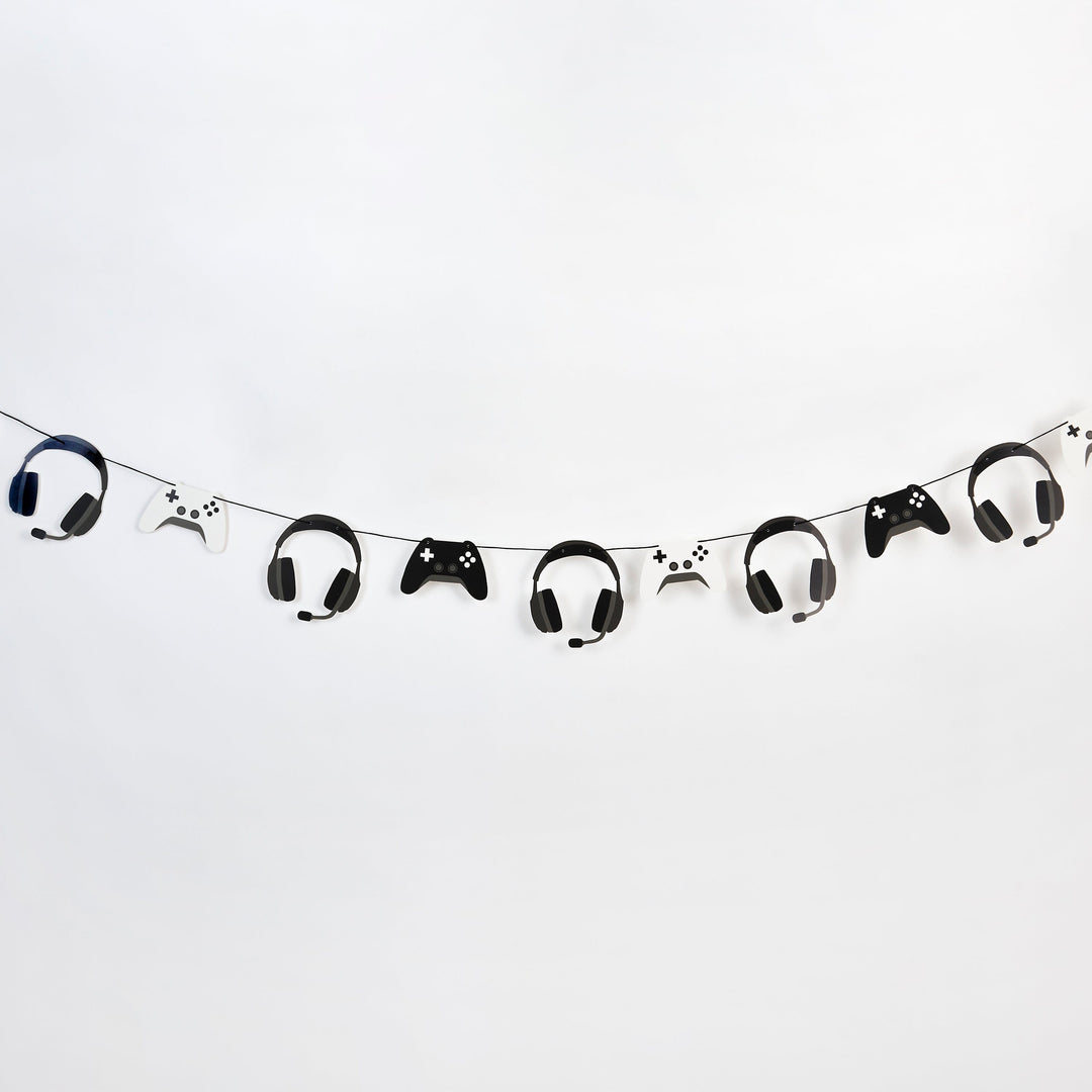 Gaming Party Supplies - Game Controller Party Garland - 2.5 Metres Bunting Game Controller Party Garland - 2.5 Metres