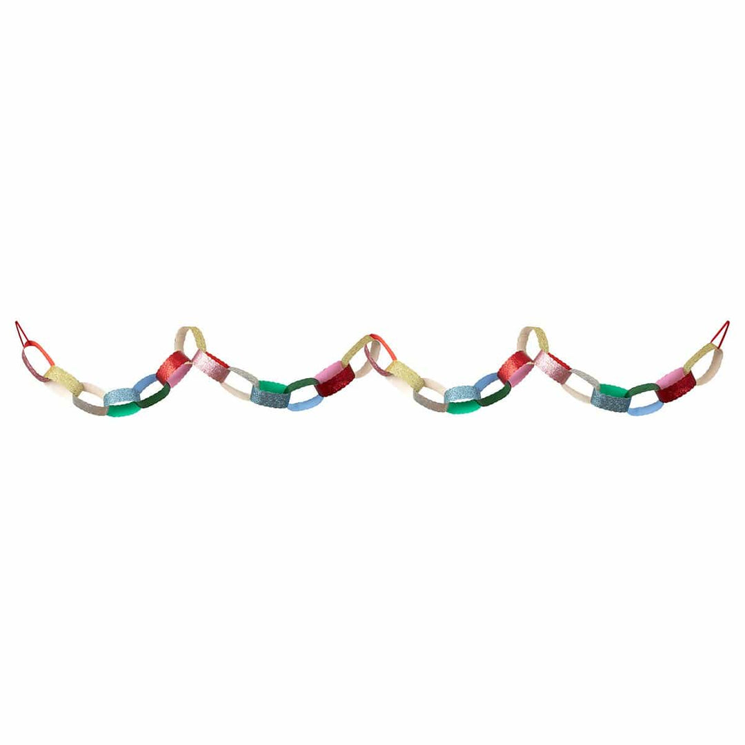 Giant Glitter Paper Chains Set Bunting Giant Glitter Paper Chains Set