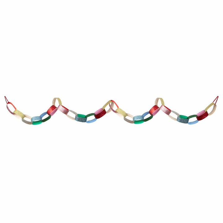 Giant Glitter Paper Chains Set Bunting Giant Glitter Paper Chains Set