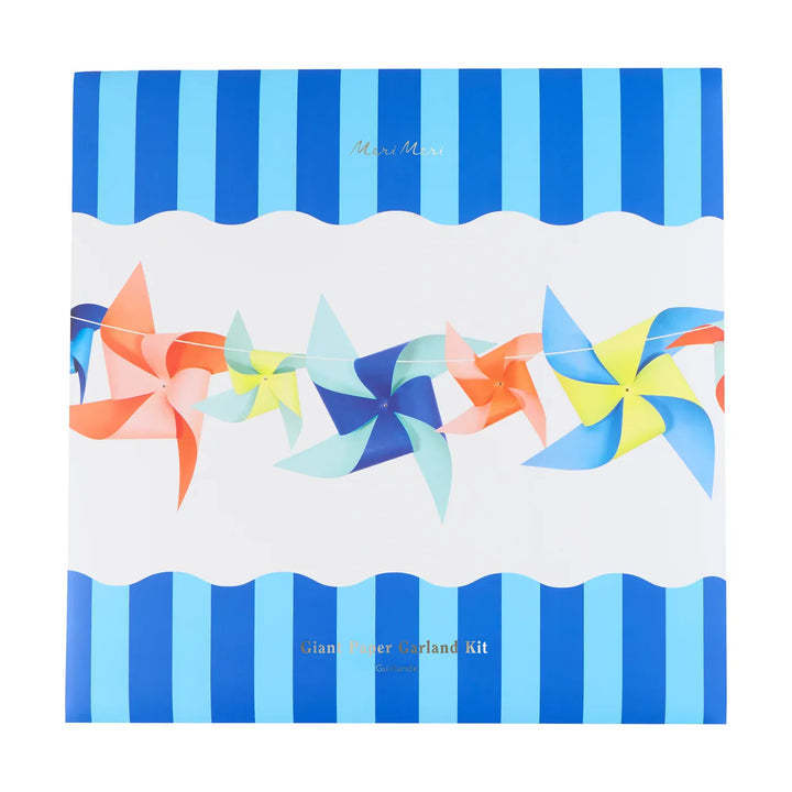 Giant Pinwheel Garland Kit | Summer Pool Party Decor UK Party Decorations Giant Pinwheel Garland Kit