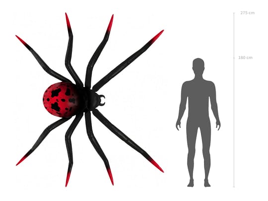 Giant Standing Spider Foil Balloon (108 inch) Foil Balloon Giant Standing Spider Foil Balloon (108 inch) Default