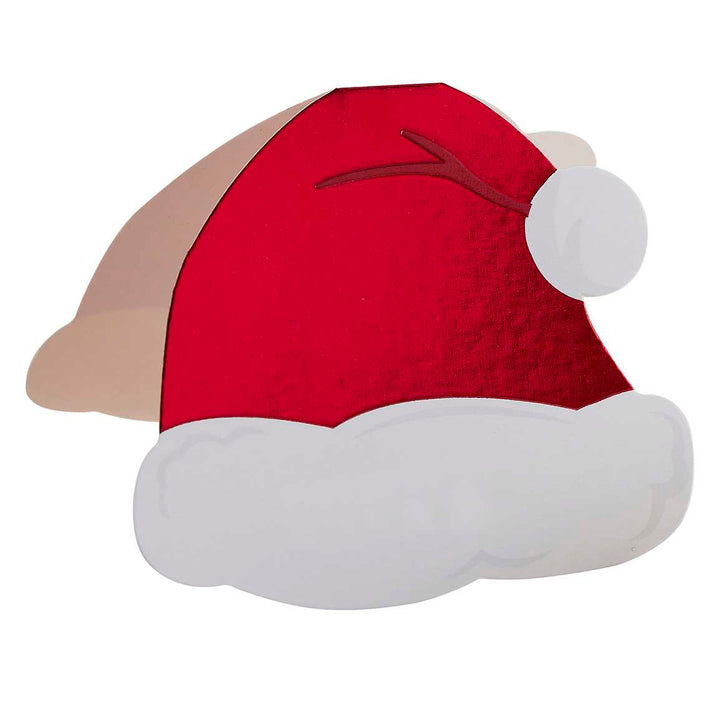 Ginger Ray - Santa Hat Christmas Place Cards x 10 place cards Santa Hat Christmas Place Cards x 10
