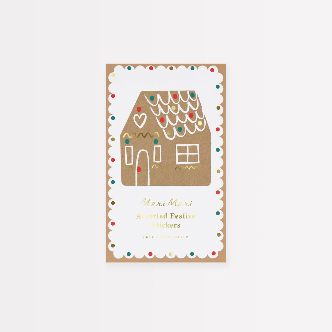 Gingerbread Stickers x 50 Sheets | Meri Meri Gingerbread Christmas Stickers Gingerbread Stickers x 50 Sheets