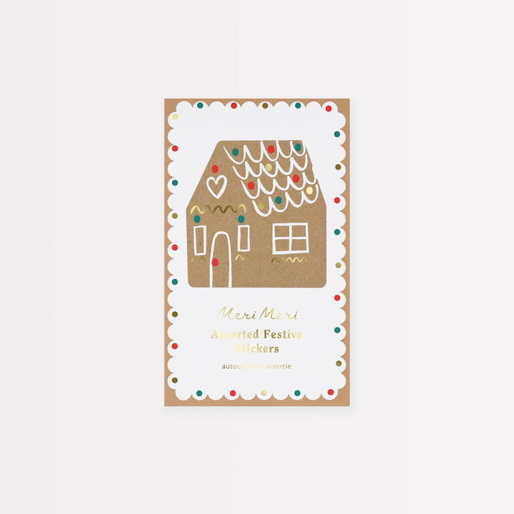 Gingerbread Stickers x 50 Sheets | Meri Meri Gingerbread Christmas Stickers Gingerbread Stickers x 50 Sheets