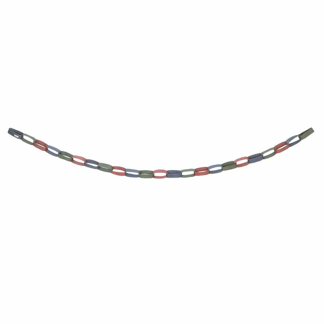 Gingham Chain Link Party Garland Bunting Gingham Chain Link Party Garland