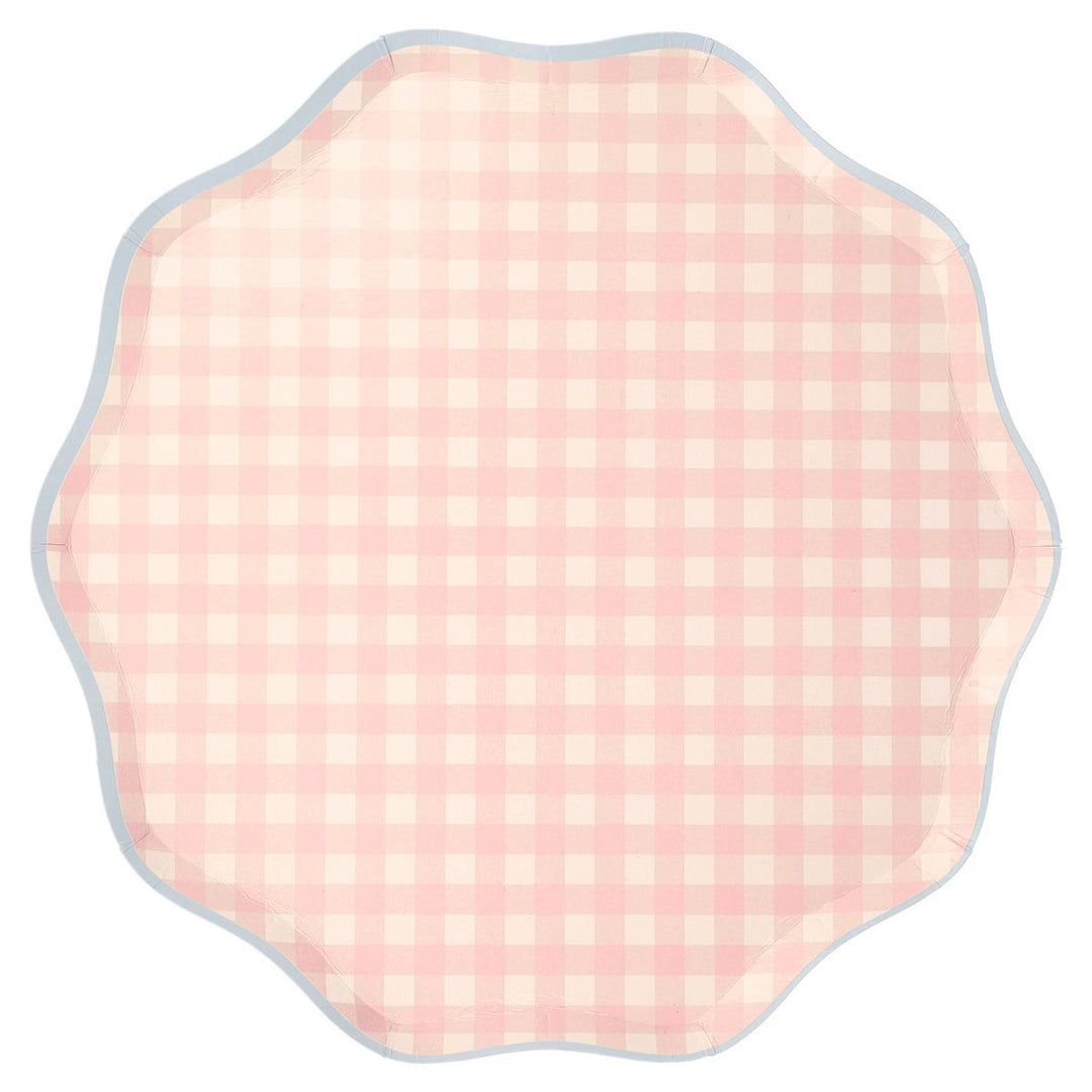 Gingham Dinner Party Plates x 12 party plates Gingham Dinner Party Plates x 12