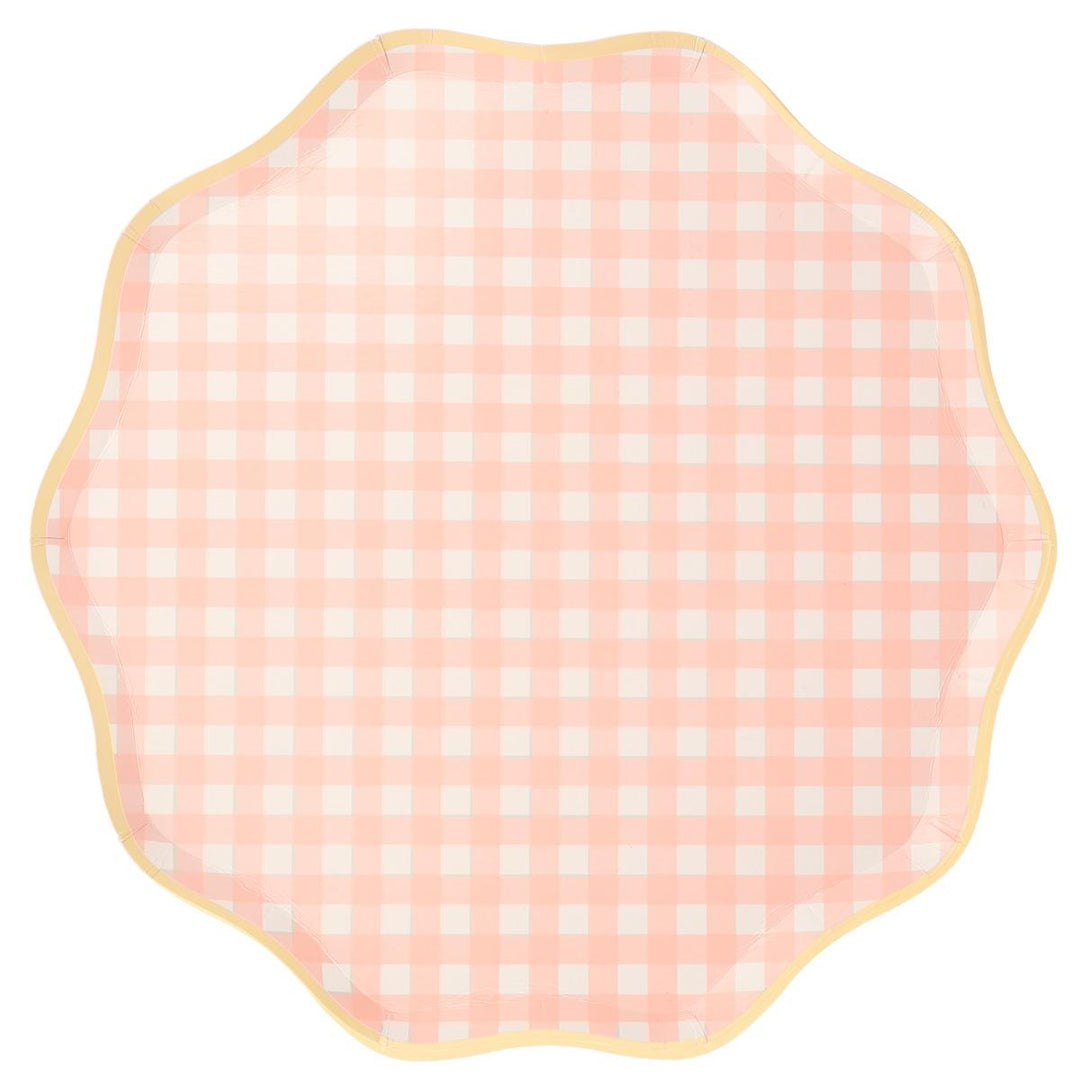 Gingham Dinner Party Plates x 12 party plates Gingham Dinner Party Plates x 12