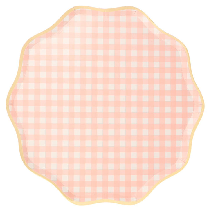 Gingham Dinner Party Plates x 12 party plates Gingham Dinner Party Plates x 12