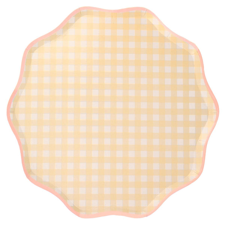 Gingham Dinner Party Plates x 12 party plates Gingham Dinner Party Plates x 12