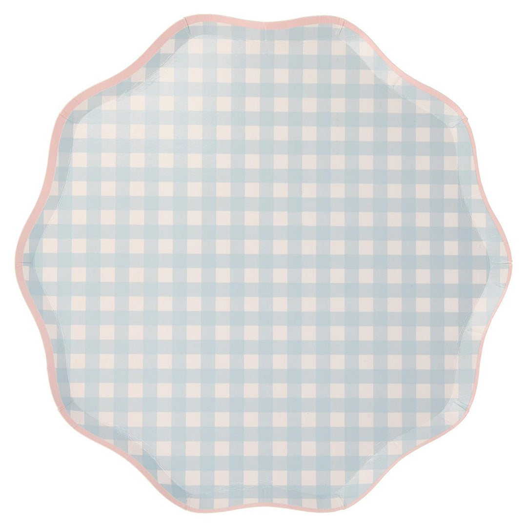 Gingham Dinner Party Plates x 12 party plates Gingham Dinner Party Plates x 12