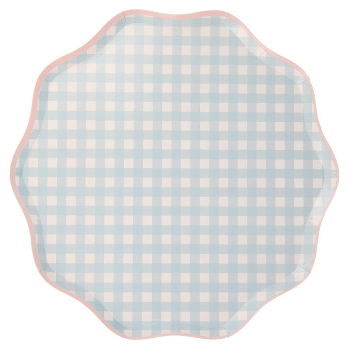 Gingham Dinner Party Plates x 12 party plates Gingham Dinner Party Plates x 12