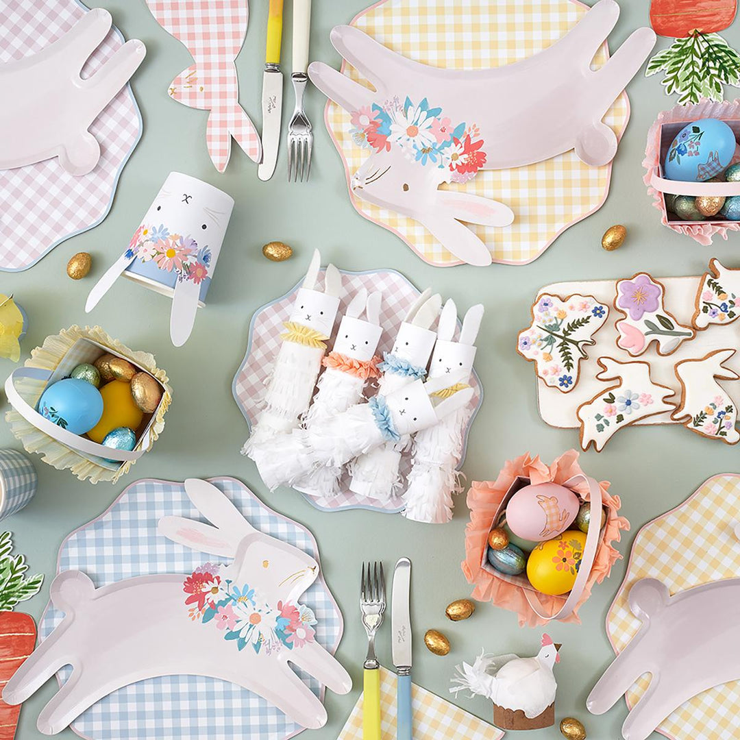 Gingham Dinner Party Plates x 12 party plates Gingham Dinner Party Plates x 12