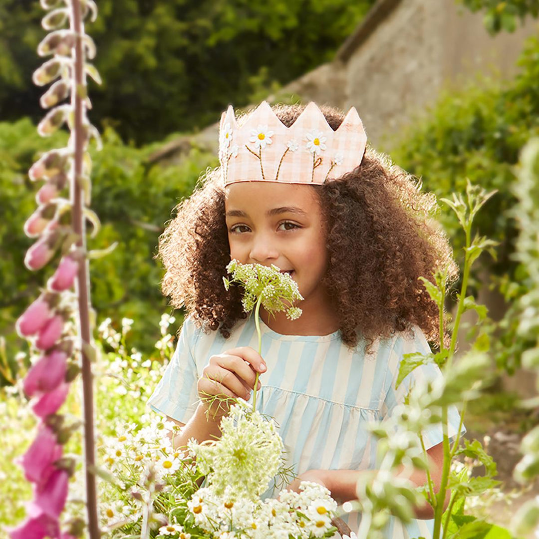Gingham Party Crown Party Hats Gingham Party Crown
