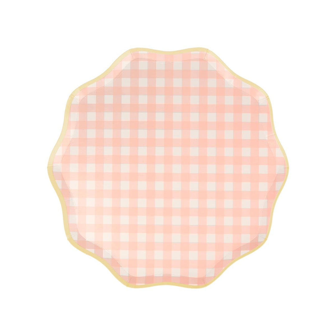Gingham Side Party Plates x 12 party plates Gingham Side Party Plates x 12