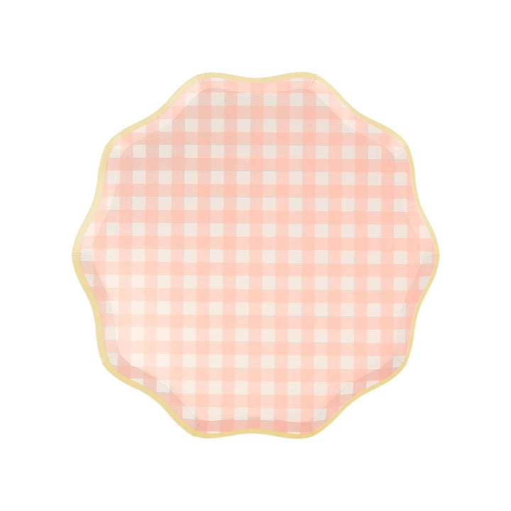 Gingham Side Party Plates x 12 party plates Gingham Side Party Plates x 12