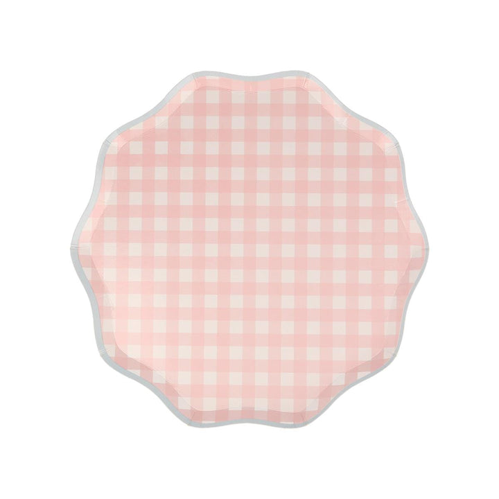 Gingham Side Party Plates x 12 party plates Gingham Side Party Plates x 12