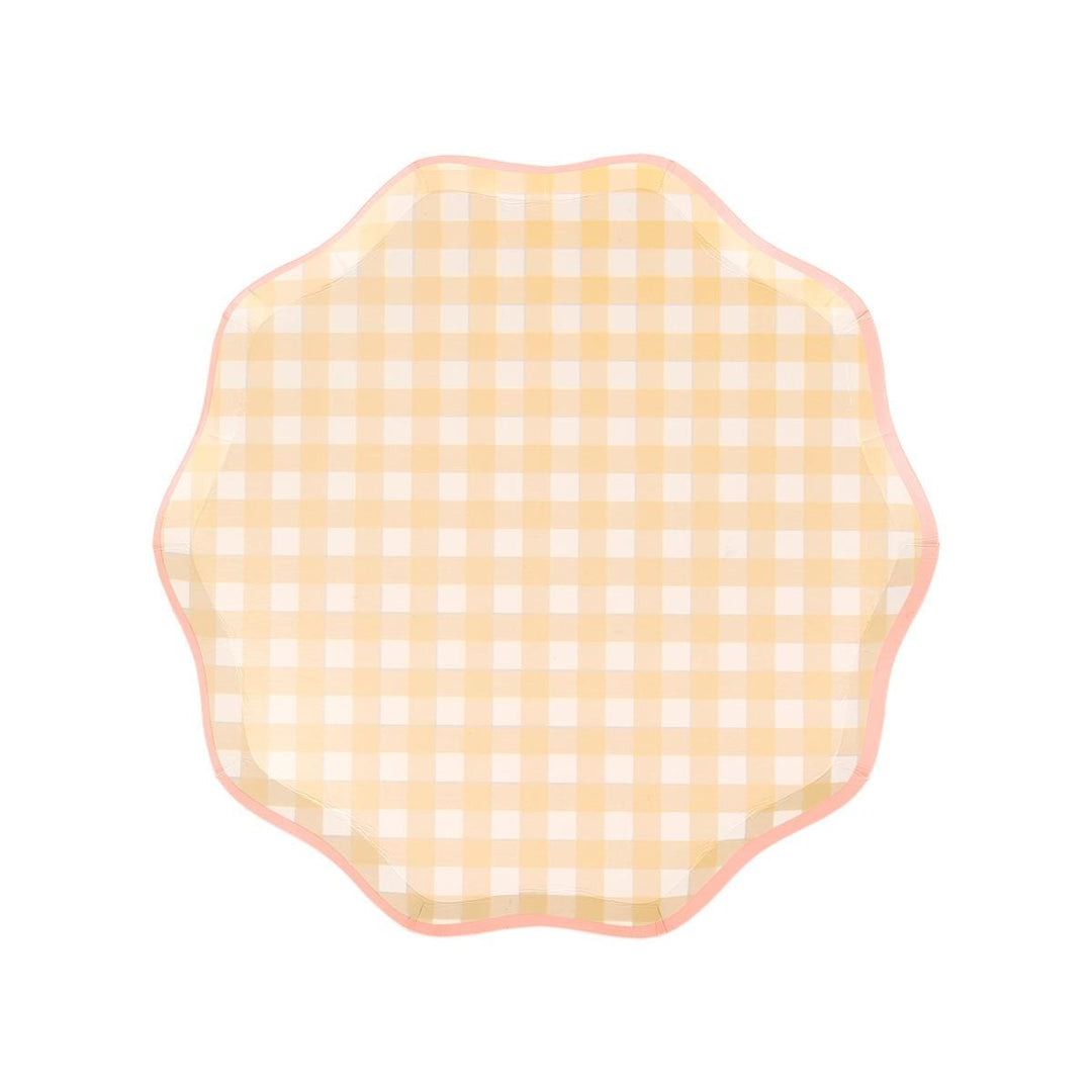 Gingham Side Party Plates x 12 party plates Gingham Side Party Plates x 12