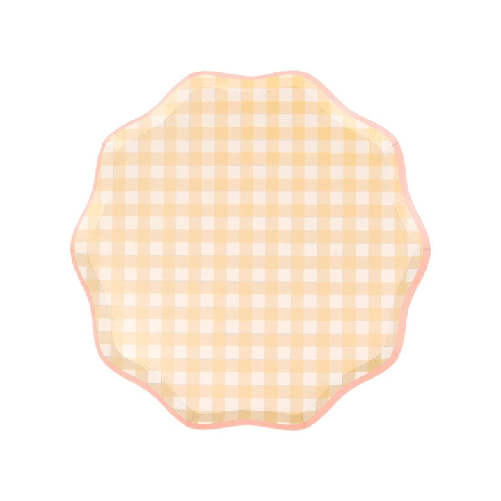 Gingham Side Party Plates x 12 party plates Gingham Side Party Plates x 12