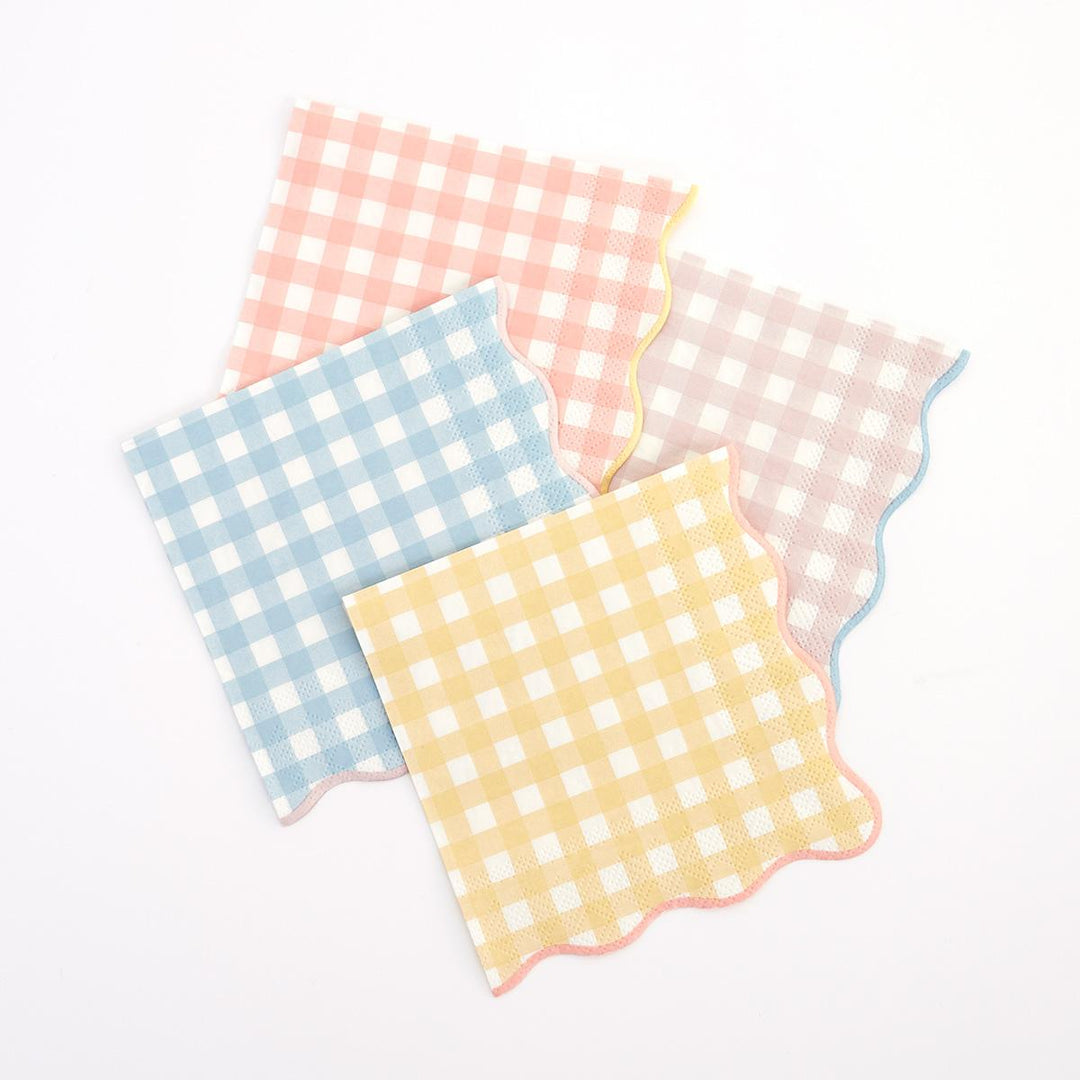 Gingham Small Napkins x20 | Meri Meri | Little Big Party Napkins Gingham Small Napkins x20