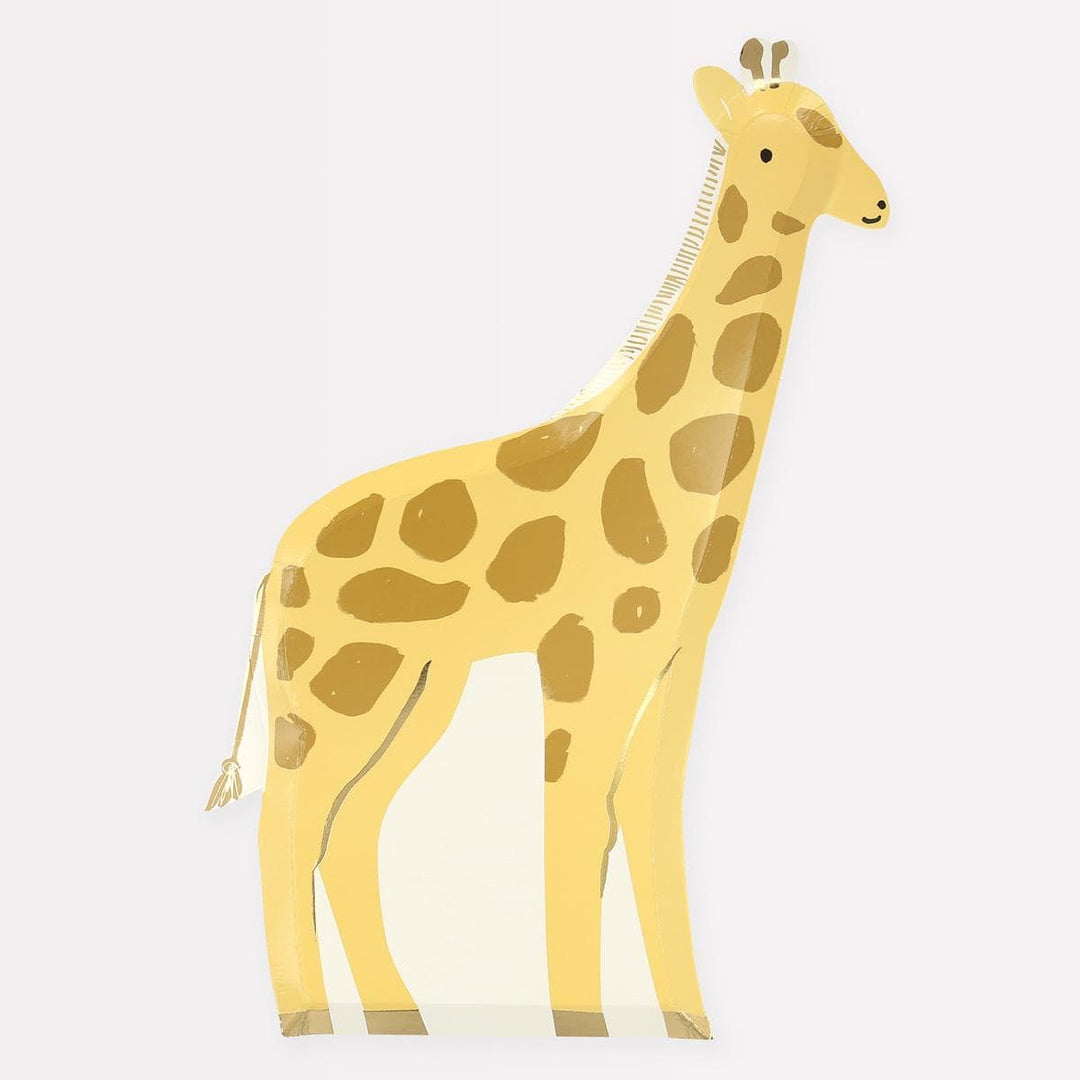 Giraffe Party Plates x 8 | Safari Tableware UK Plates Giraffe Party Plates x 8