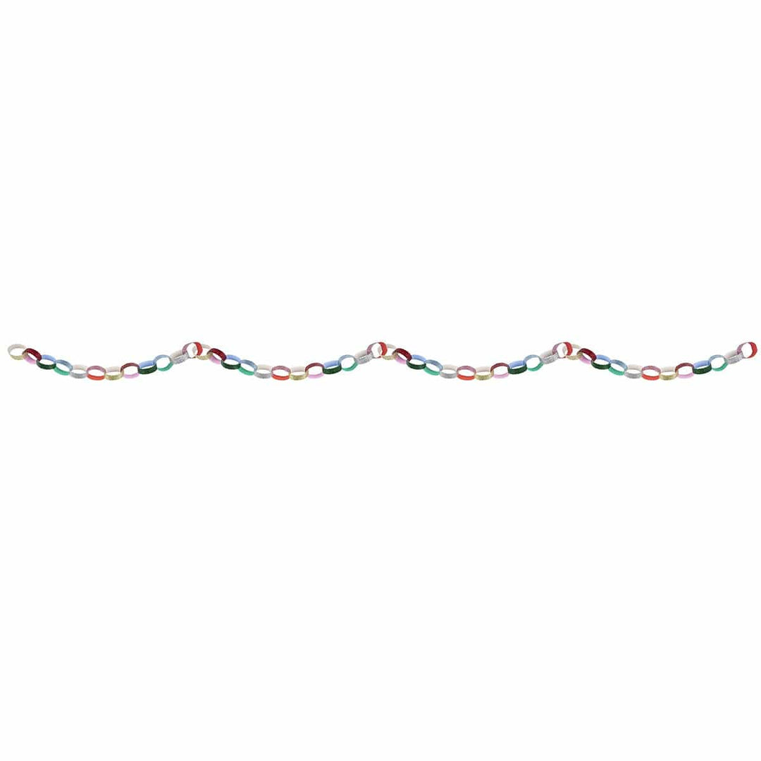 Glitter Christmas Paper Chains Set - Meri Meri Christmas Decorations Bunting Glitter Christmas Paper Chains Set