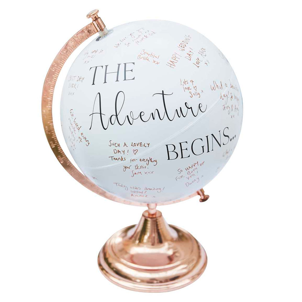 guestbook Globe Wedding Guest Book Alternative